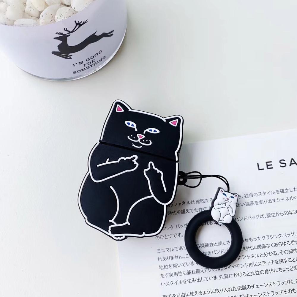 Cartoon Cat AirPods Case - Houseware and Pet Store