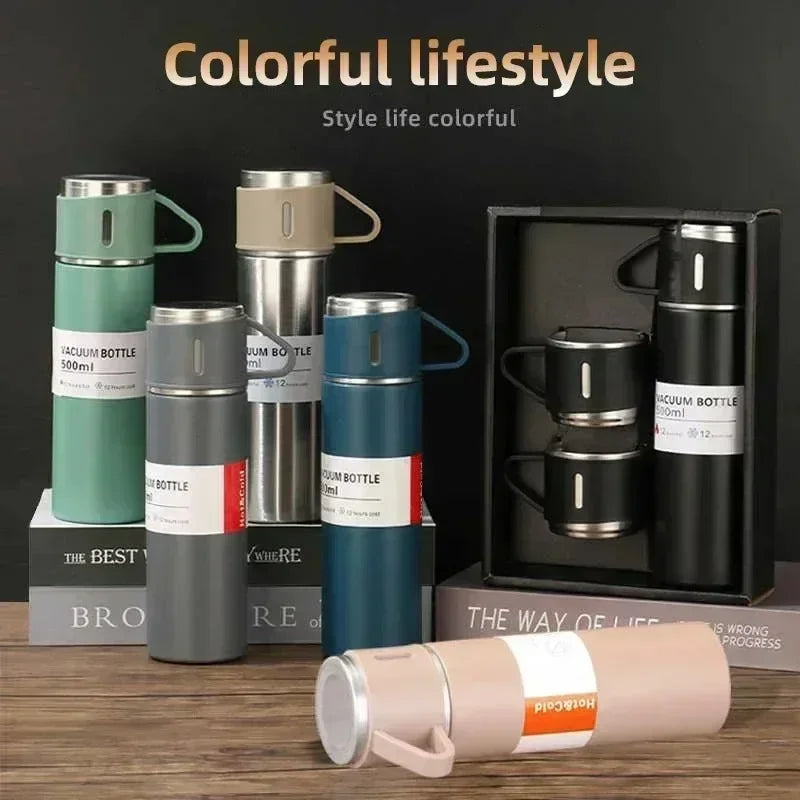Stainless Steel Vacuum Insulated Thermal with Coffee Mug Set - Houseware and Pet Store
