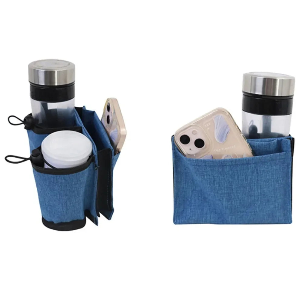 Travel Luggage Cup Holder Durable Free Hand Suitcase Drink Bag Travel Milk Tea Coffee Mugs Holder Fits All Suitcase Handles - Houseware and Pet Store