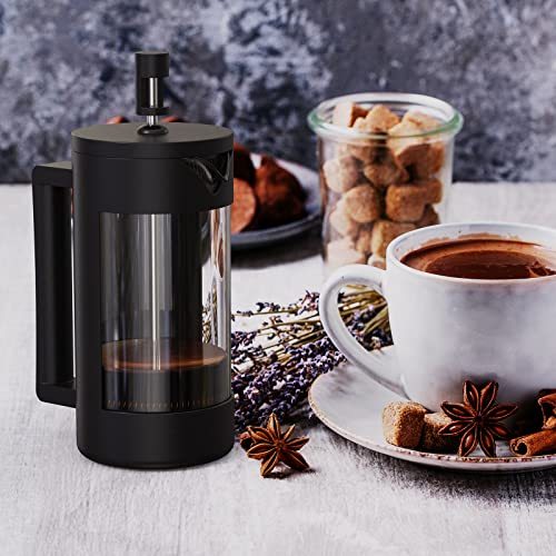 French Press Coffee Maker and Milk Frother 12 Oz & 21 Oz