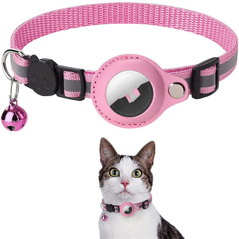 Cat Reflective Nylon Waterproof Case Holder for Airtag Air Tag