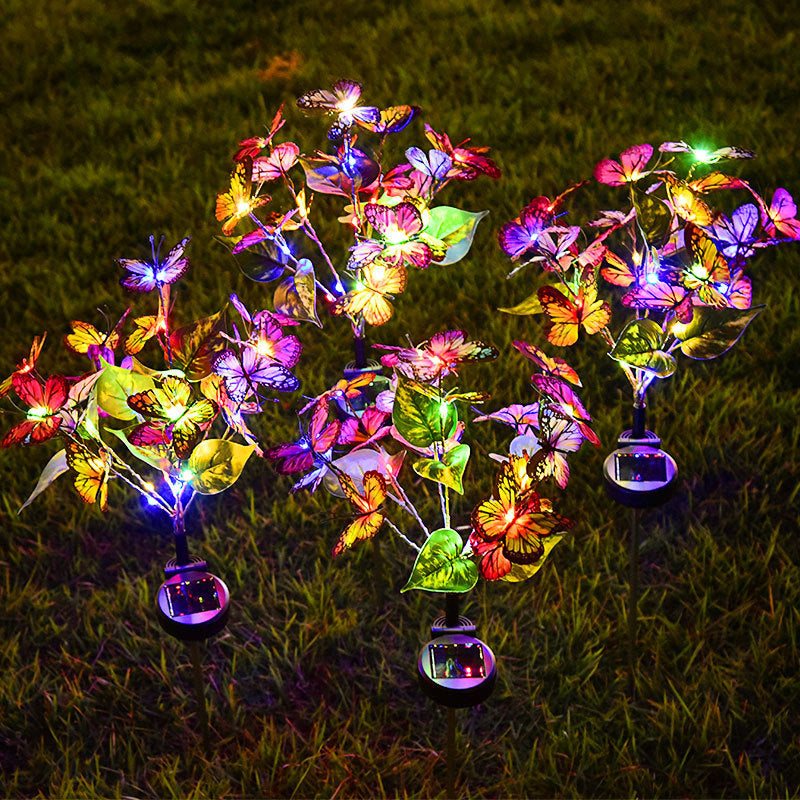 LED Solar Butterfly Courtyard Lights