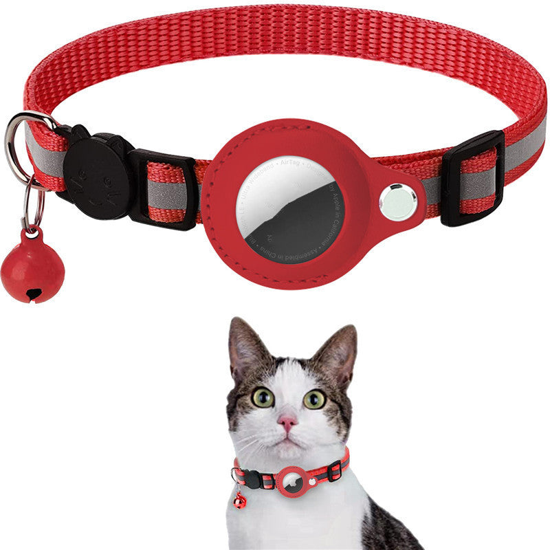 Cat Reflective Nylon Waterproof Case Holder for Airtag Air Tag