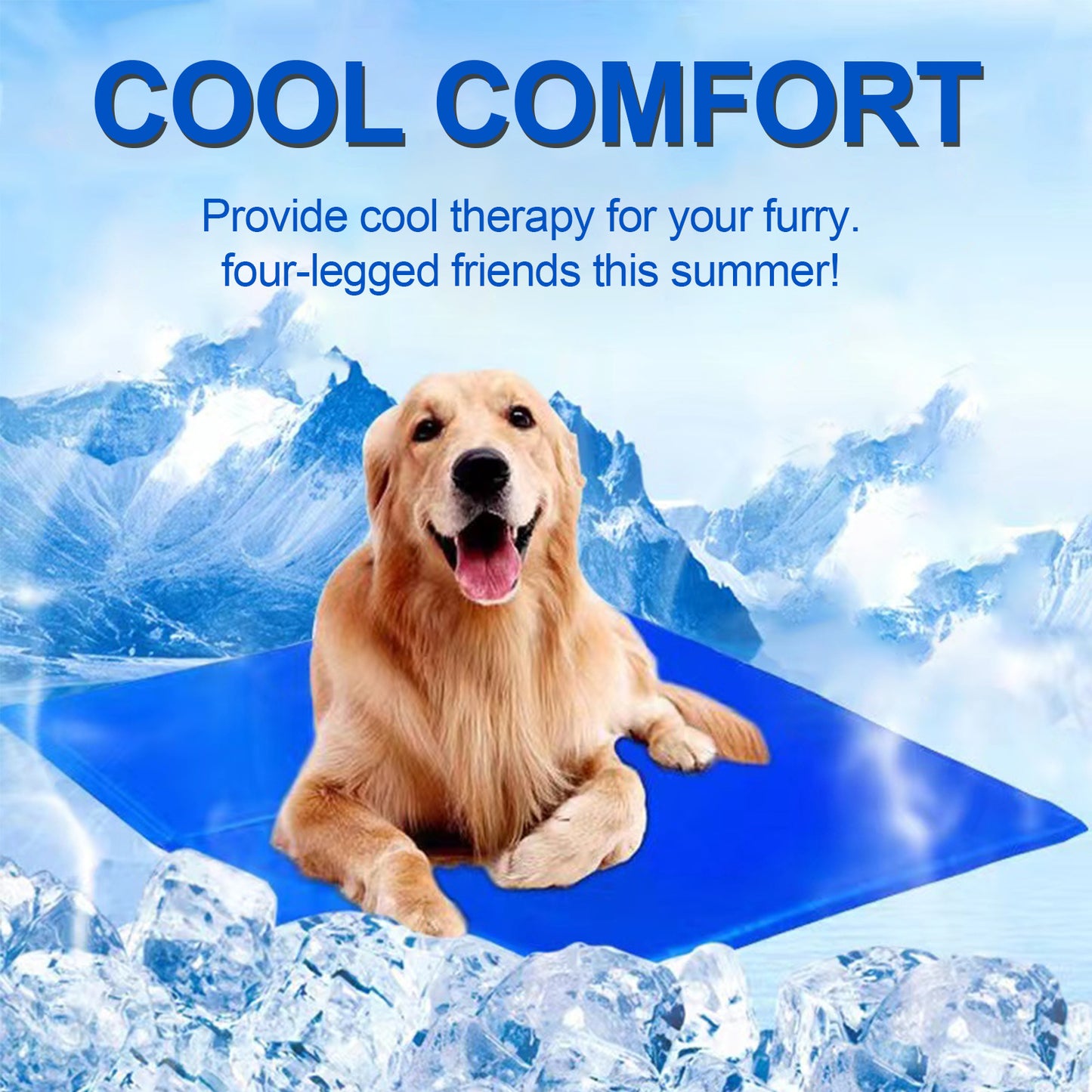 Pet Cooling Mat Non-Toxic Gel