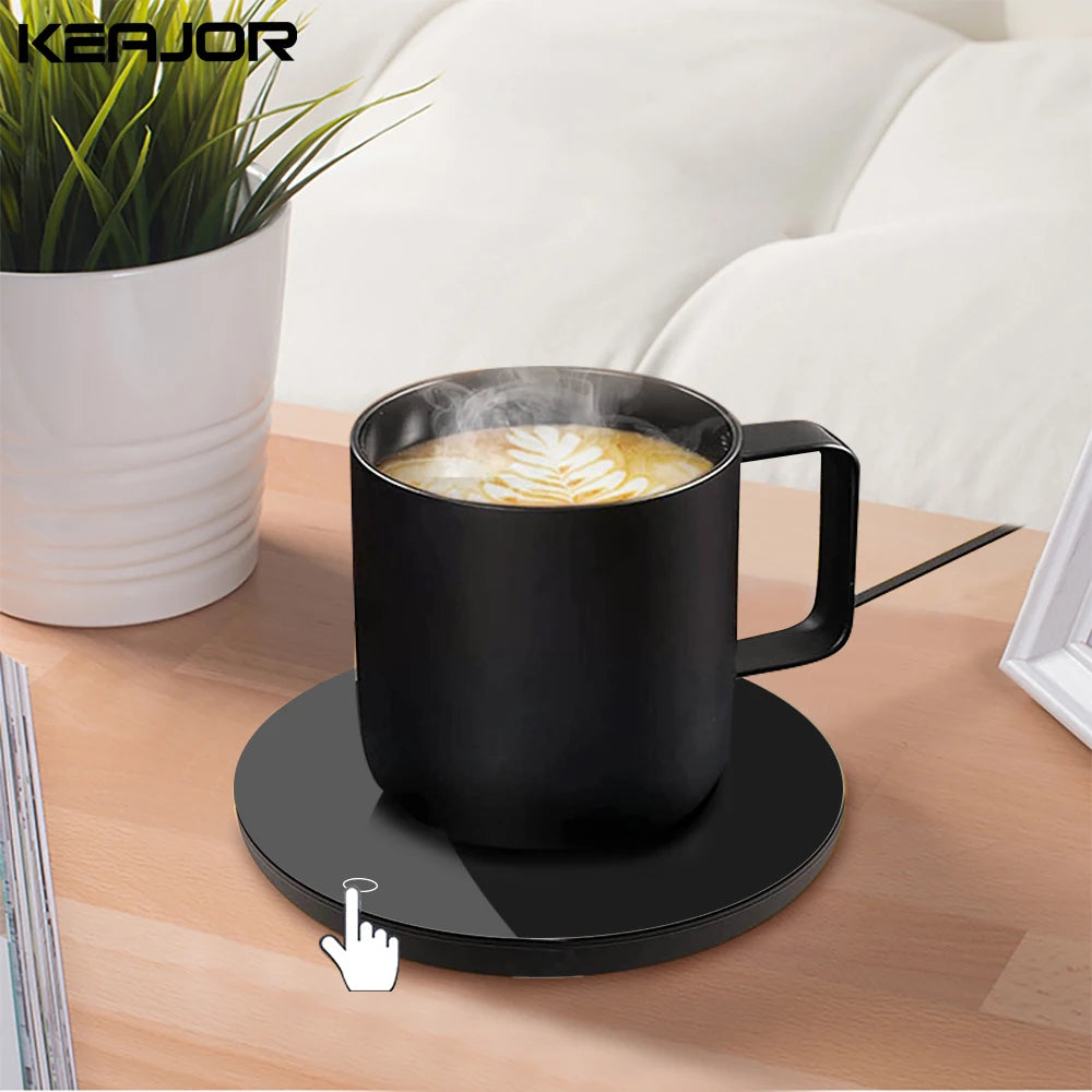 Coffee Cup Heater Mug Warmer USB Heating Pad Electic Milk Tea Water Thermostatic Coasters Cup Warmer For Home Office Desk DC 5V - Houseware and Pet Store