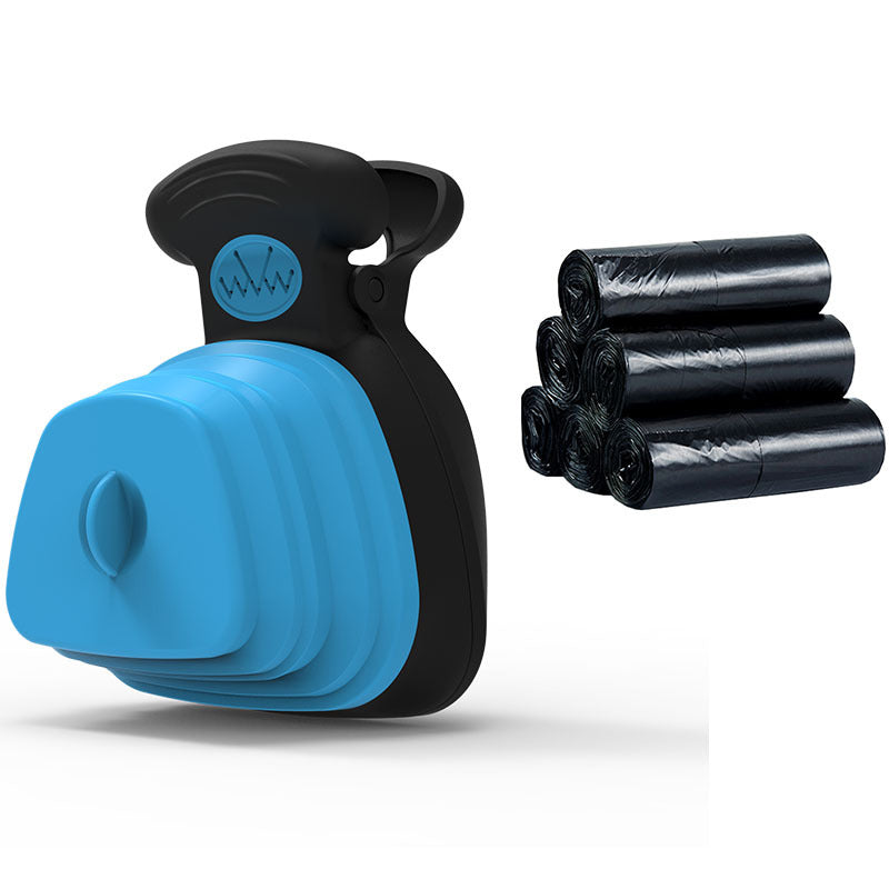 Touchless Foldable Poop Bag Scooper and Dispenser