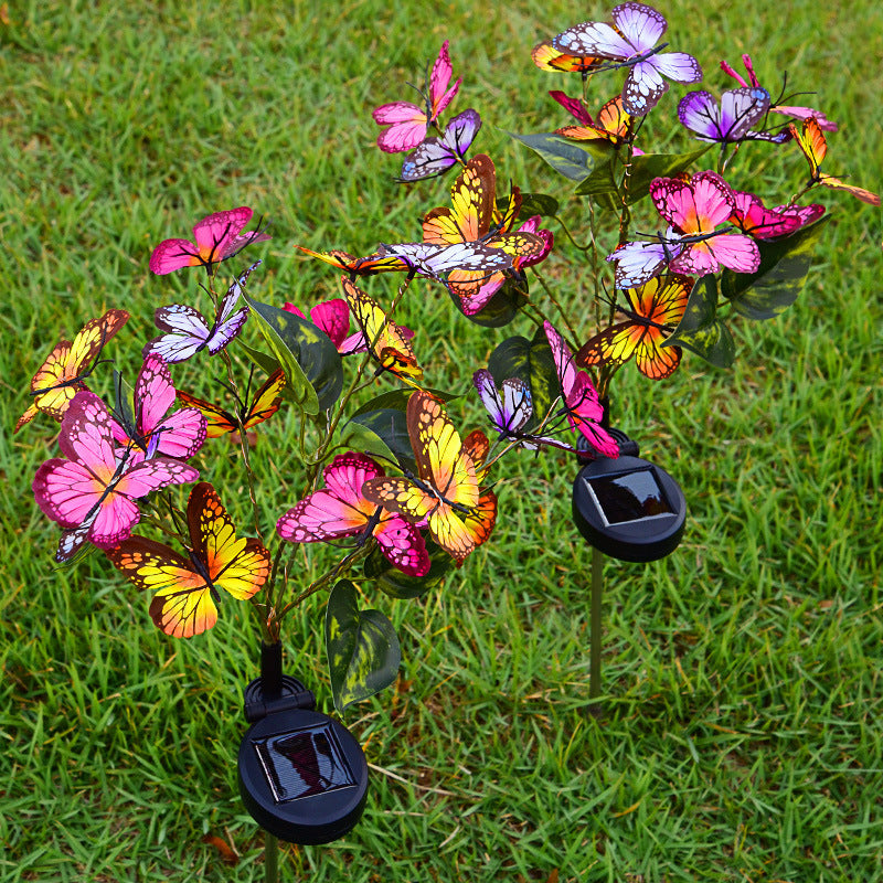 LED Solar Butterfly Courtyard Lights