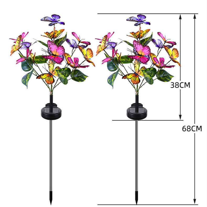 LED Solar Butterfly Courtyard Lights