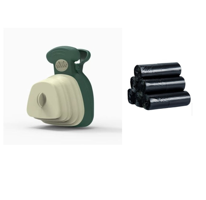 Touchless Foldable Poop Bag Scooper and Dispenser